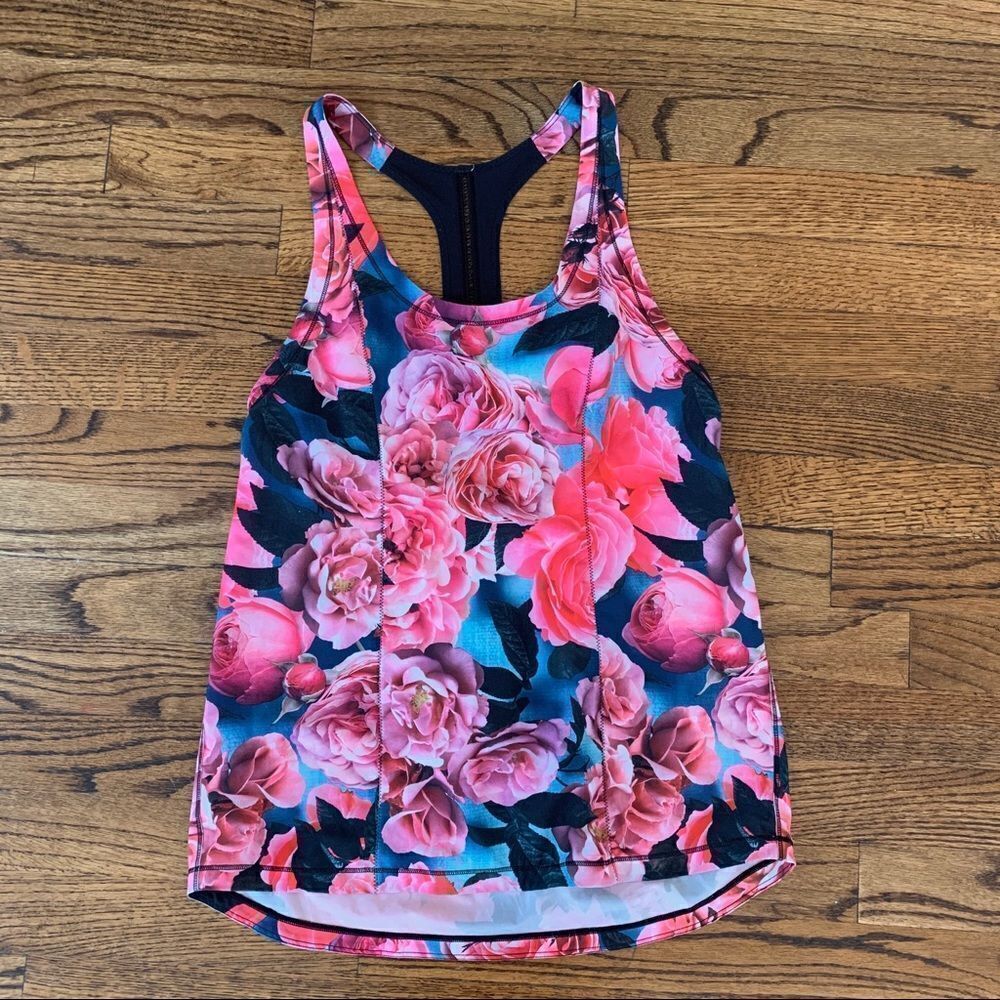 LULULEMON Lightened Up Singlet Secret Garden 6